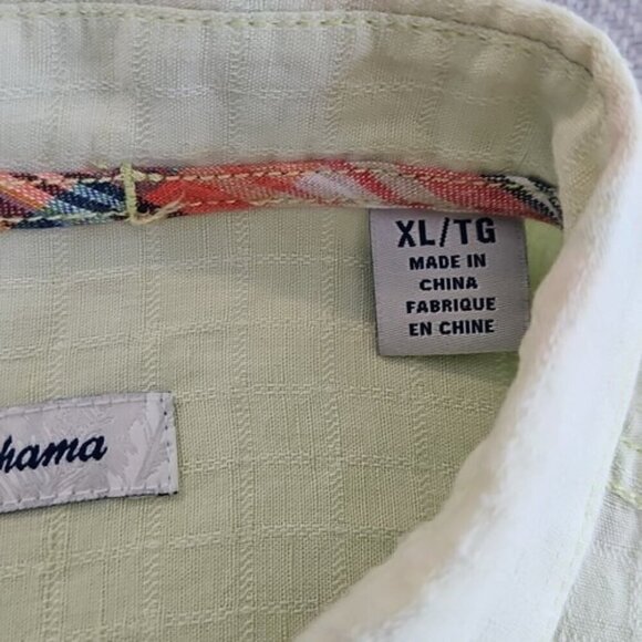 Tommy Bahama Men’s Size XL Linen Tencel Pistachio Green Long Sleeve Button Up - Picture 6 of 15